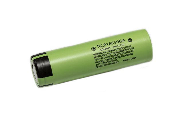 Sanyo 18650 NCR18650GA 3450mAh High Discharge Flat Top (x2