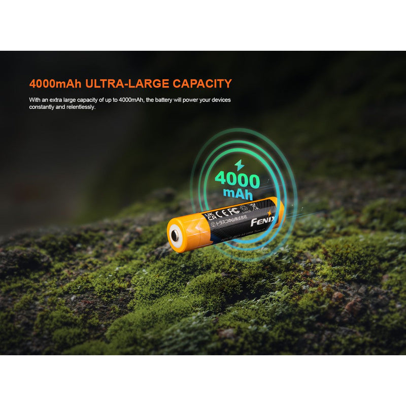Fenix 4000mAh USB Rechargeable 18650 Battery
