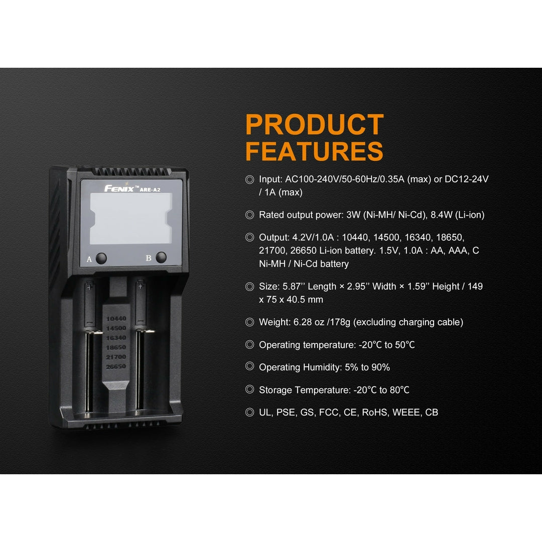 Fenix ARE-A2 Smart Battery Charger