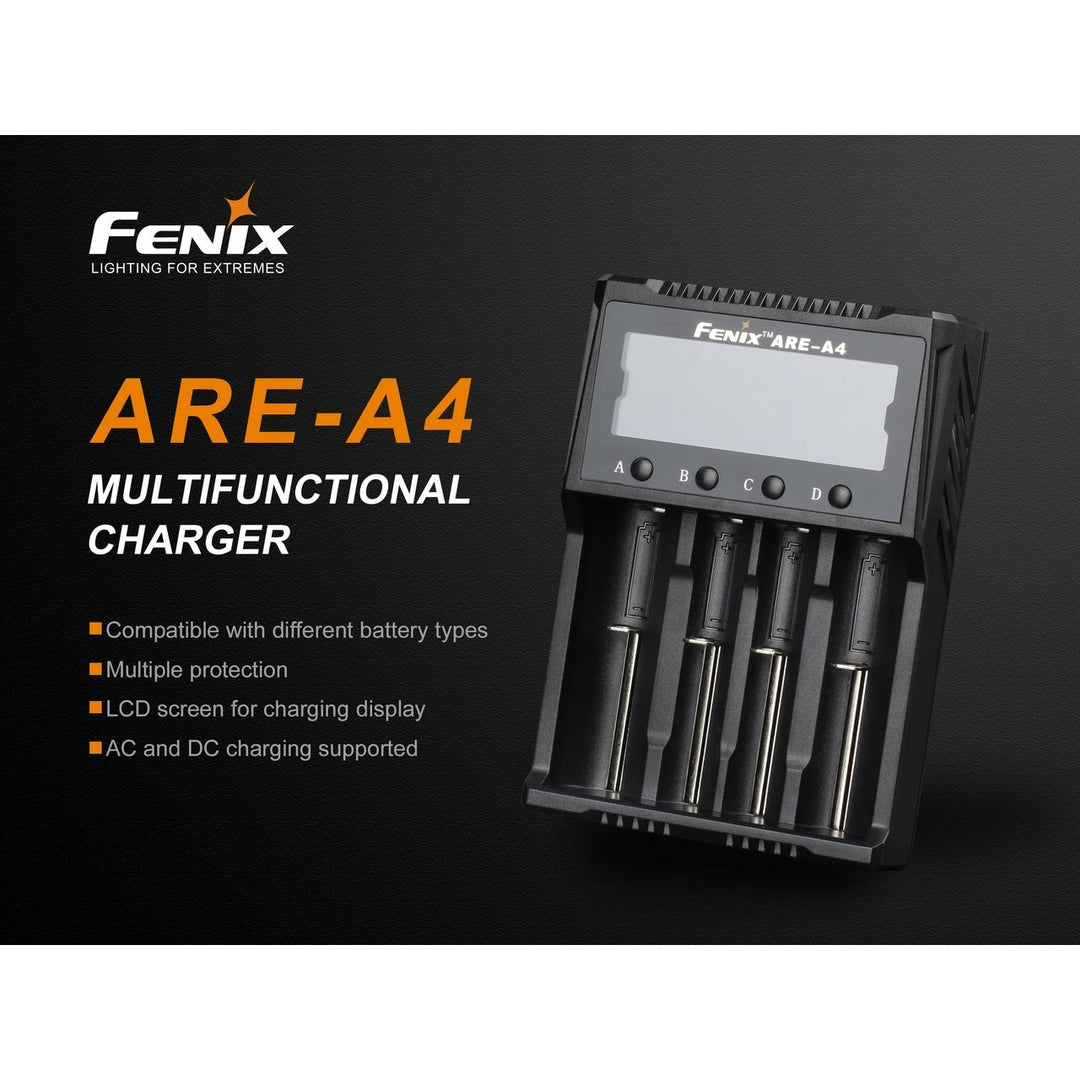 fenix flashlight are-a4 four-channel smart charger Fenix ARE-A4 Battery Charger