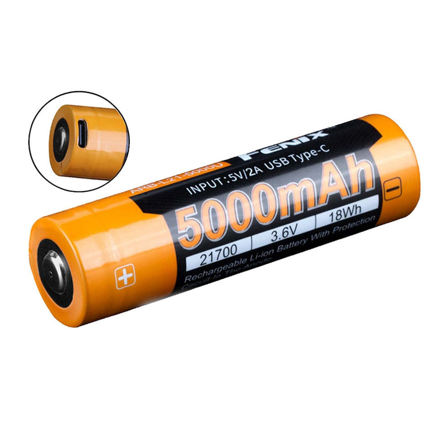 fenix flashlight battery type Fenix ARB-L21-5000U Rechargeable 21700 Battery
