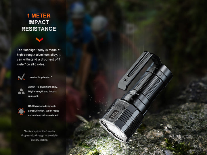 fenix flashlight guarantee PD40R V3.0 Rechargeable 000 lumens with a beam distance of 1 Fenix LR60R Long Range Flashlight