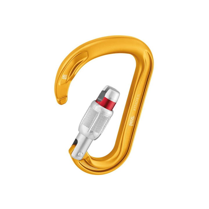 Mousqueton Petzl AM'D Twist-Lock - Aluminium Asymétrique Noir Pour Sécurité Et Escalade