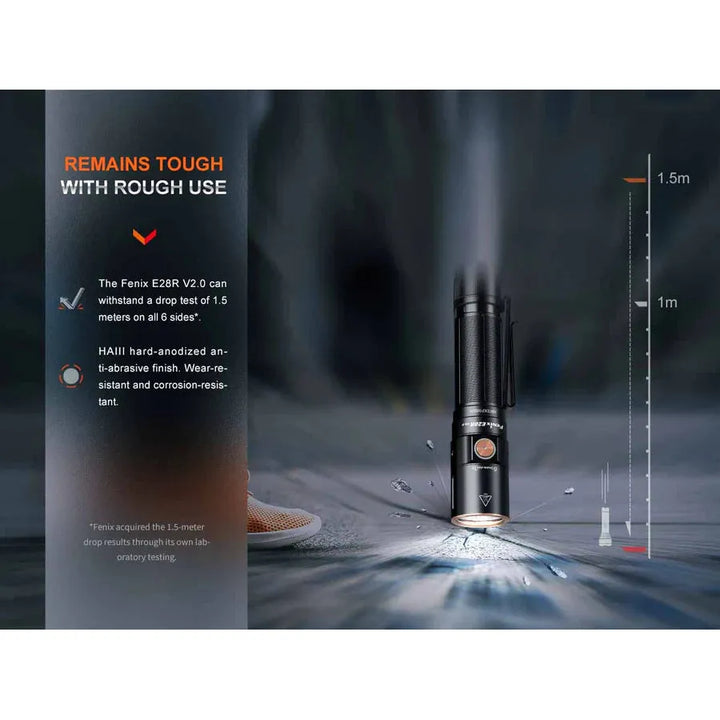fenix e28r rechargeable 18650 edc flashlight Fenix E28R V2.0 Rechargeable EDC Flashlight