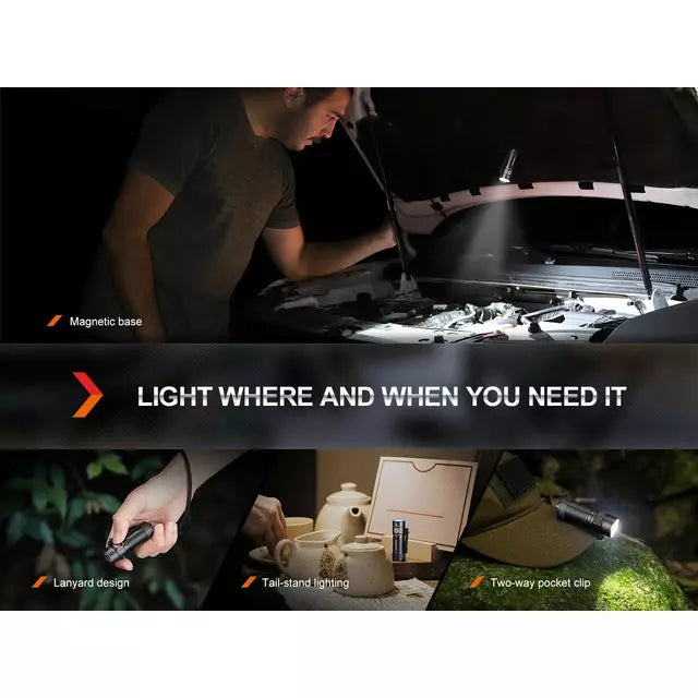 fenix e18r v2.0 rechargeable edc flashlight Fenix E18R V2.0 Rechargeable EDC Flashlight