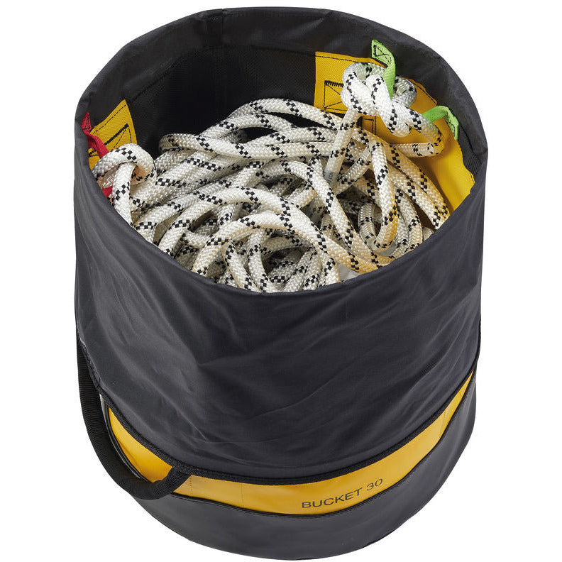 Sac à corde Petzl Bucket 30L jaune | Condor Safety Sac à corde Petzl Bucket 30L jaune | Condor Safety